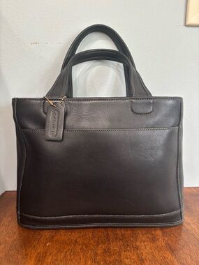 Vintage Coach Bleeker Black Tote with Tag- Style #9303